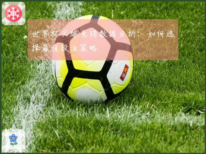 世界杯买球竞猜数据分析：如何选择最佳投注策略